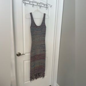 Future Collection (Target) Crochet Fringe Midi Dress